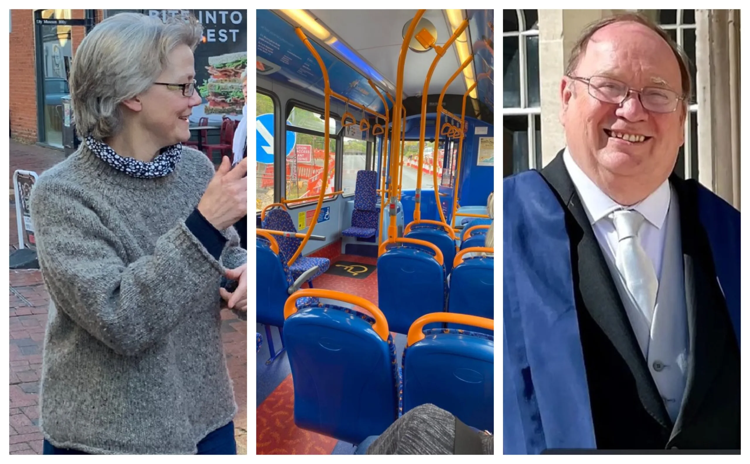 Cllr Anna Bailey and Cllr Chris Boden – who proposed an amendment that would have scuppered mayoralty precept. They produced a ‘hit list’ of 10 Stagecoach services that they felt were costing too much to subsidise.