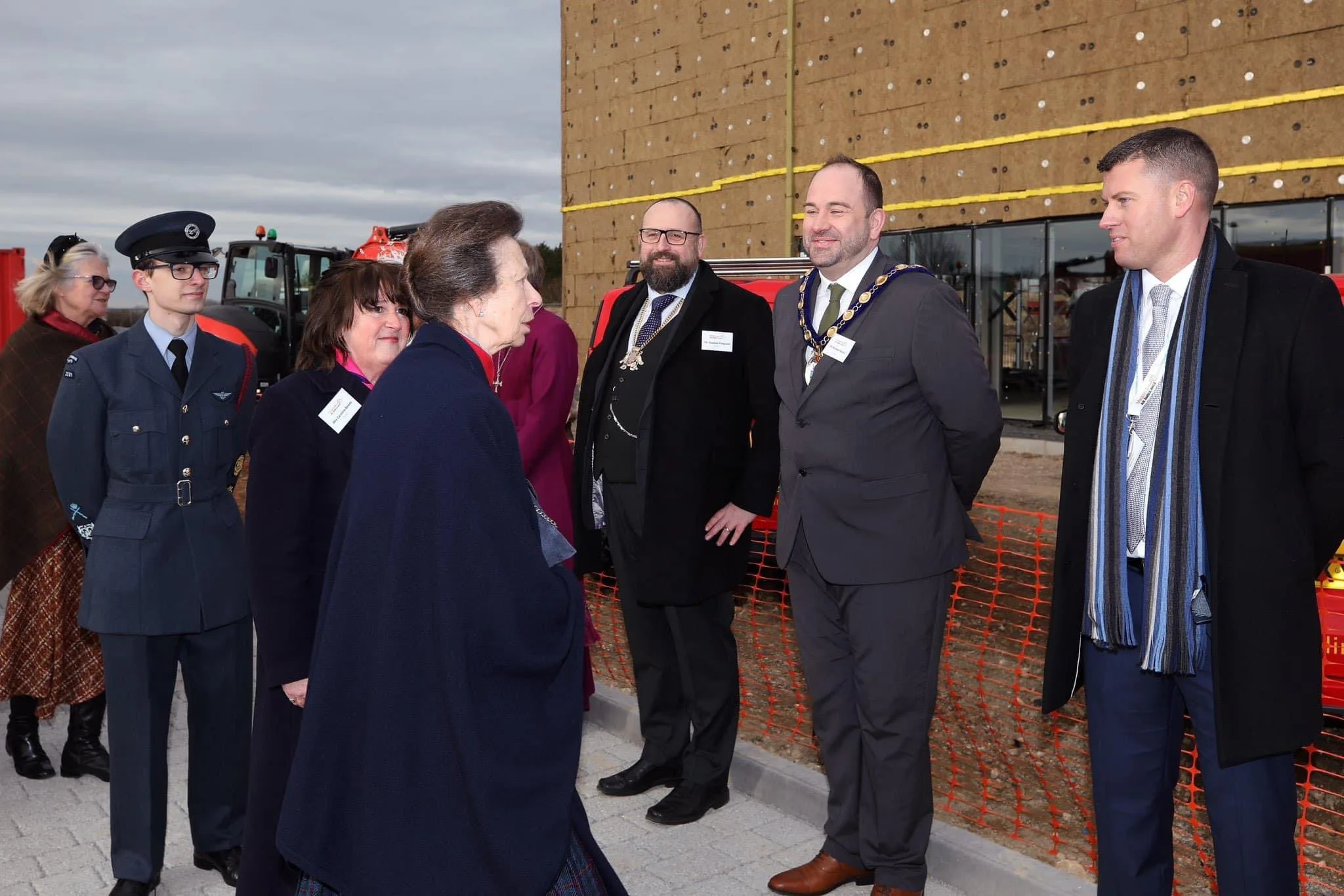 HRH the Princess Royal is patron of Magpas and on Friday popped in to Cambridgeshire to see progress on the charity’s new £7m HQ