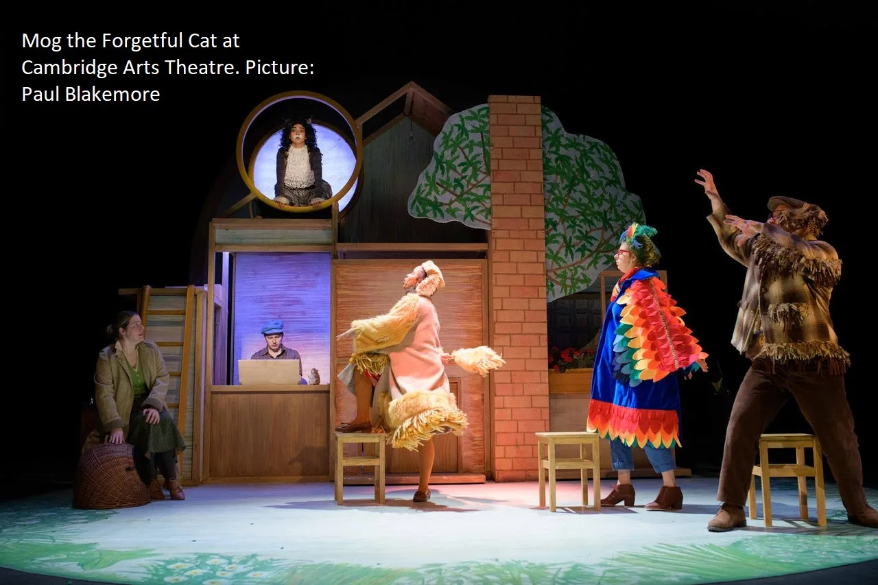 Mog the Forgetful Cat is at Cambridge Arts Theatre until Sunday, March 5. The show runs for one hour. Performances mornings and afternoons.