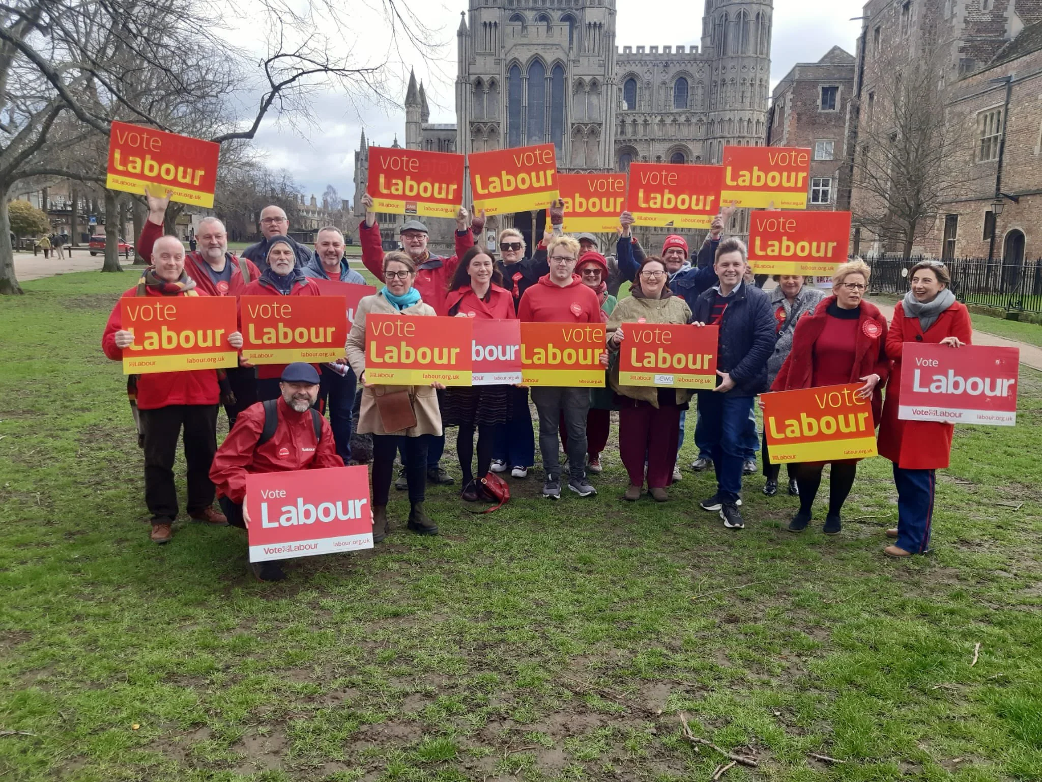 Daniel Zeichner, the MP for Cambridge, and Mayor Dr Nik Johnson, attended the launch today of the Labour manifesto for East Cambridgeshire District Council elections on May 4.