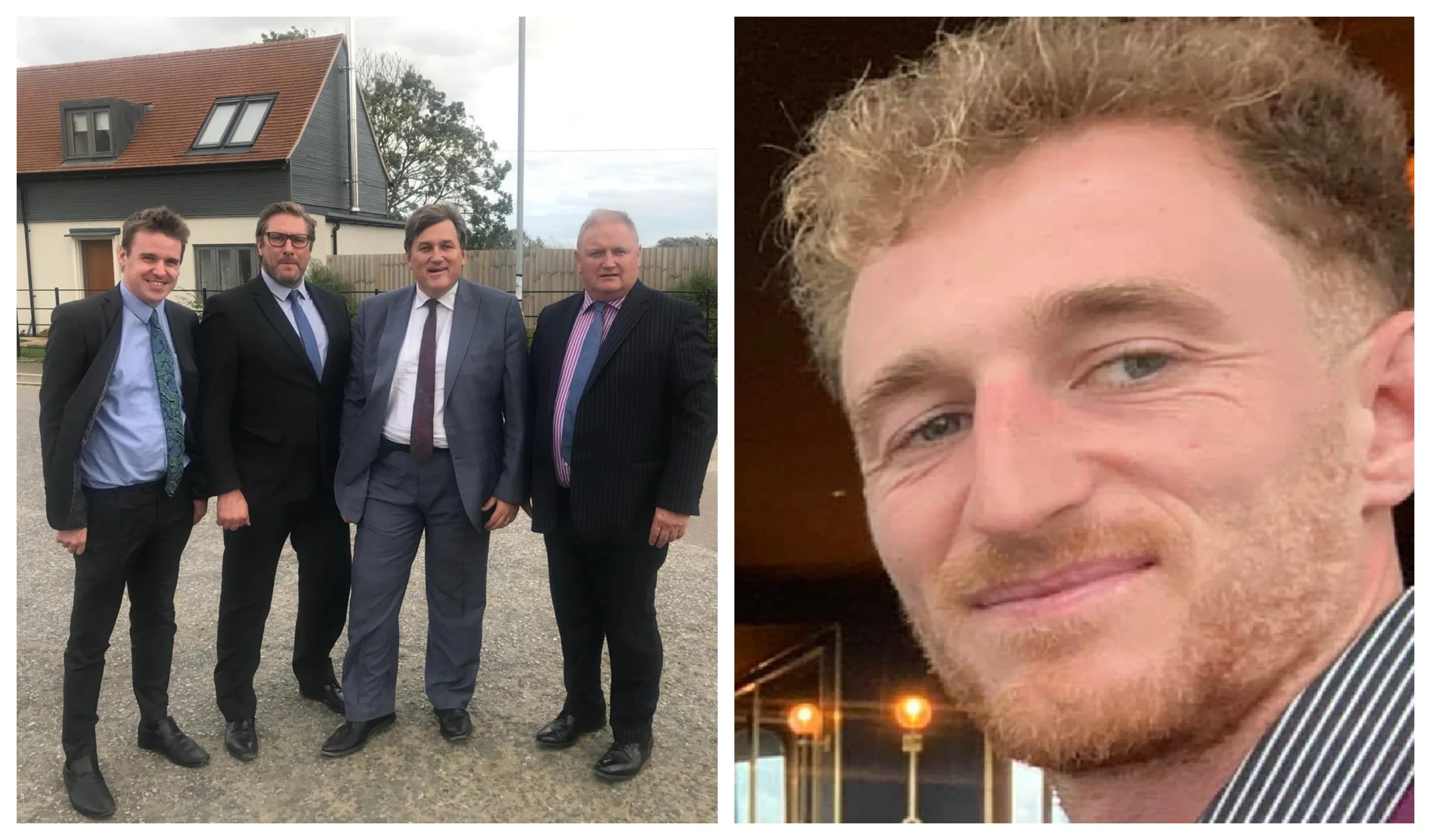 Cllr Charles Roberts in 2018 showing the then Housing Minister Kit Malthouse around Stretham CLT. With him is then Combined Authority Mayor James Palmer and the mayor’s chief of staff Tom Hunt. Cllr Doug Stewart (right)