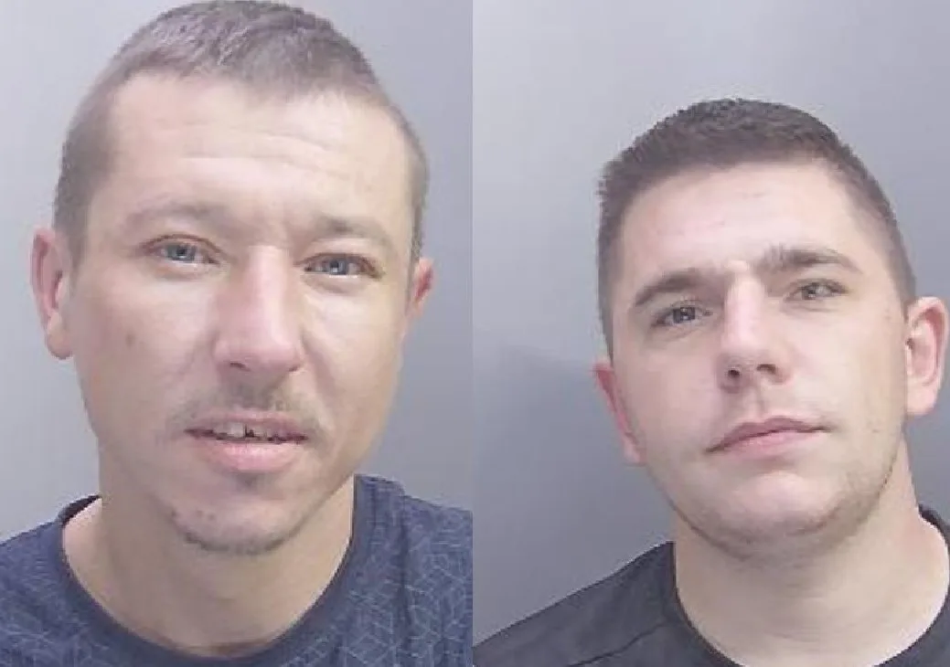 Rafal Wiejak (left) and Rafal Dylong “caused so much misery in a short space of time and I am delighted they have faced justice” says arresting police officer.